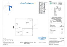 Mieszkanie, 41,72 m², 2 pokoje, 1 piętro, oferta nr 88