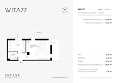 Mieszkanie, 53,00 m², 2 pokoje, parter, oferta nr WITA_A_A1.1.1