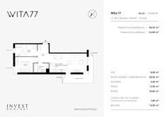 Mieszkanie, 66,20 m², 3 pokoje, 1 piętro, oferta nr WITA_A_A1.2.6