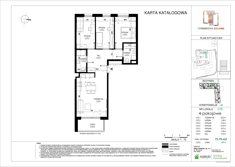 Mieszkanie, 73,79 m², 4 pokoje, 5 piętro, oferta nr C.072