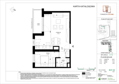 Mieszkanie, 48,51 m², 2 pokoje, 1 piętro, oferta nr C.112