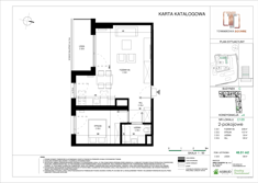 Mieszkanie, 48,51 m², 2 pokoje, 3 piętro, oferta nr C.120