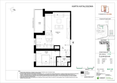 Mieszkanie, 48,51 m², 2 pokoje, 4 piętro, oferta nr C.124