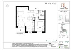 Mieszkanie, 48,52 m², 2 pokoje, 3 piętro, oferta nr D.099