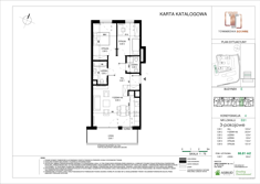 Mieszkanie, 66,81 m², 3 pokoje, 3 piętro, oferta nr E.061