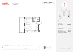 Mieszkanie, 31,51 m², 1 pokój, 3 piętro, oferta nr L1.103.M23