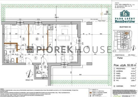 Mieszkanie 55,55 m², parter, oferta nr , 65243/6624/OMS, Warszawa, Rembertów, Rembertów, Chełmżyńska-idx