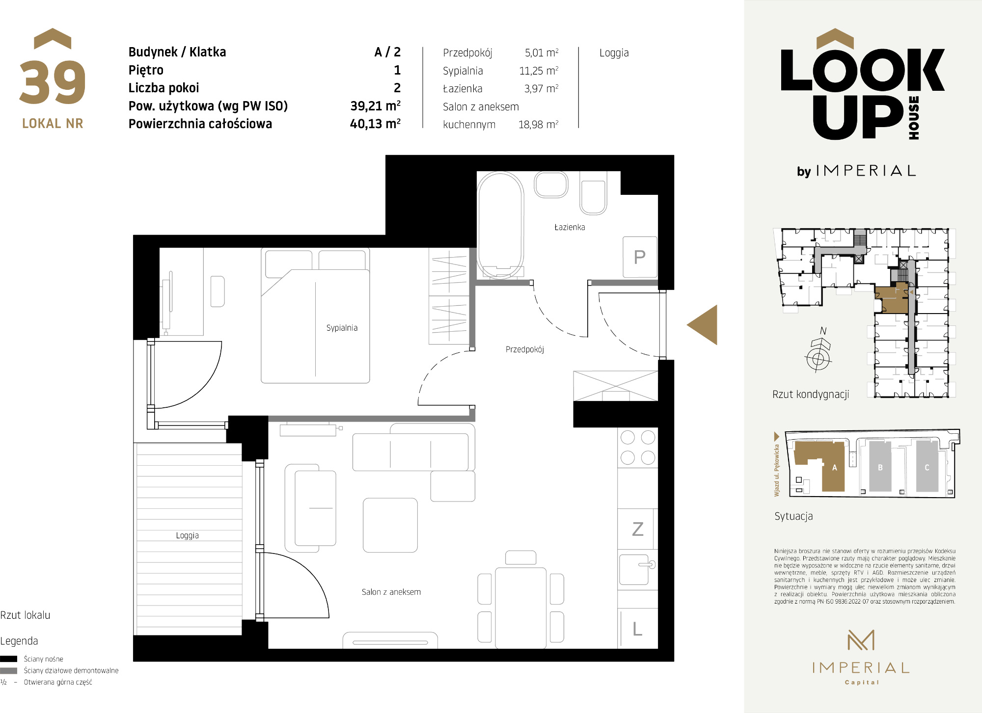 Mieszkanie 39,21 m², piętro 1, oferta nr A39, LOOK UP House, Kraków, Prądnik Biały, ul. Pękowicka-idx