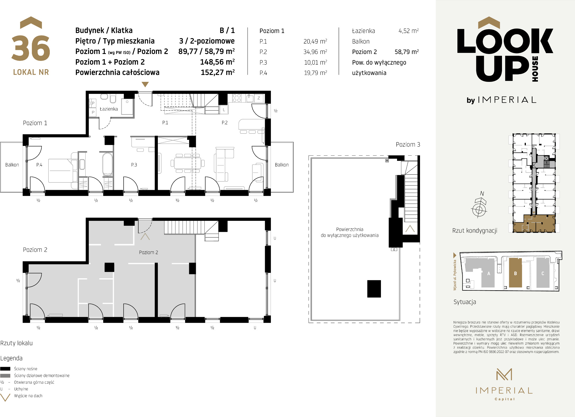 Mieszkanie 148,56 m², piętro 3, oferta nr B36, LOOK UP House, Kraków, Prądnik Biały, ul. Pękowicka-idx