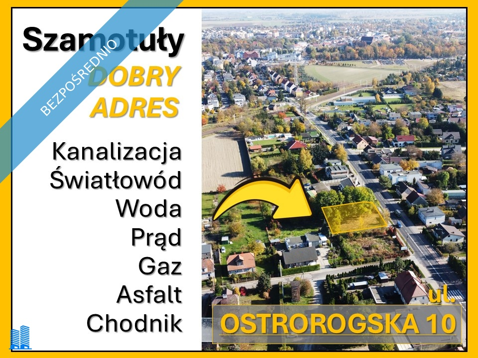 Działka 696,00 m², oferta nr , 30287, Szamotuły, Ostrorogska 10-idx