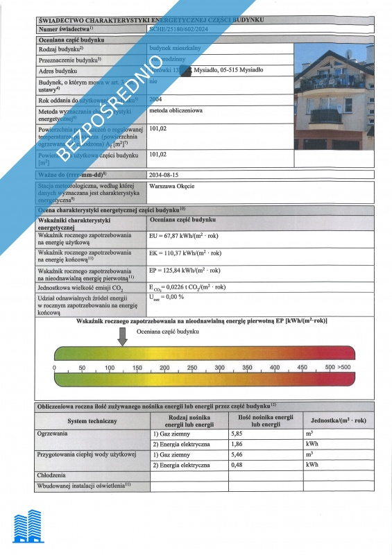 Mieszkanie 76,00 m², piętro 2, oferta nr , 29506, Mysiadło, Borówki 13-idx