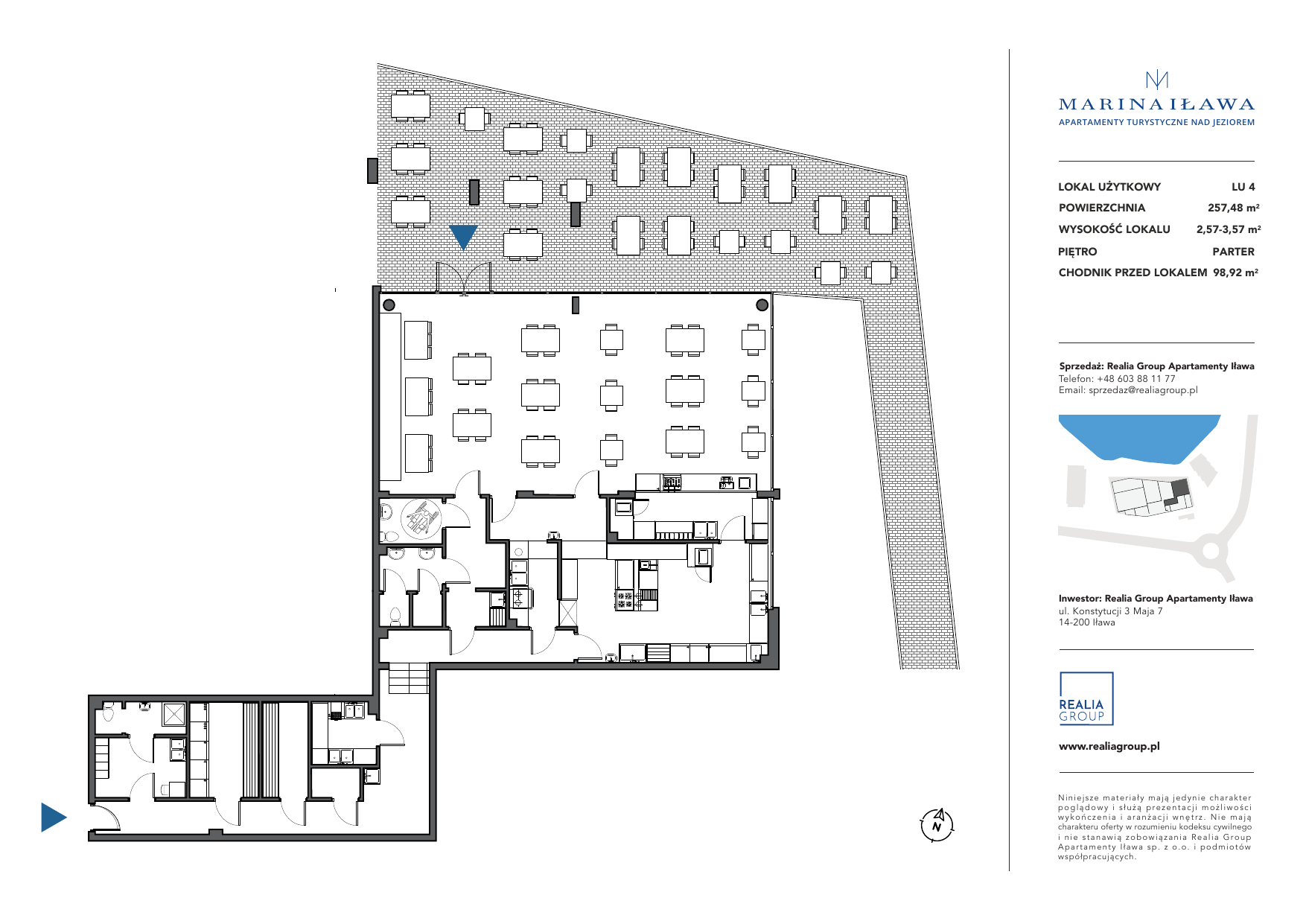 Lokal użytkowy 257,48 m², oferta nr LU 4, Marina Iława - lokale użytkowe, Iława, ul. Konstytucji 3 Maja 7-idx