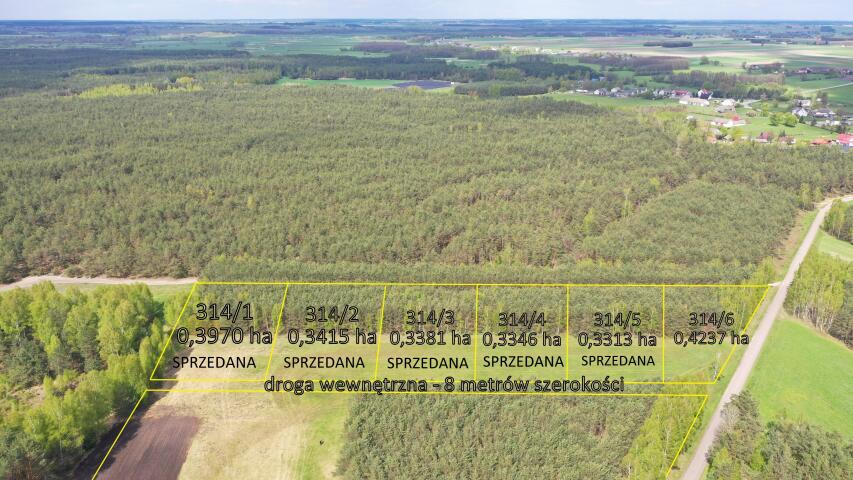 Działka 4 238,00 m², oferta nr , 2158, Niksowizna-idx