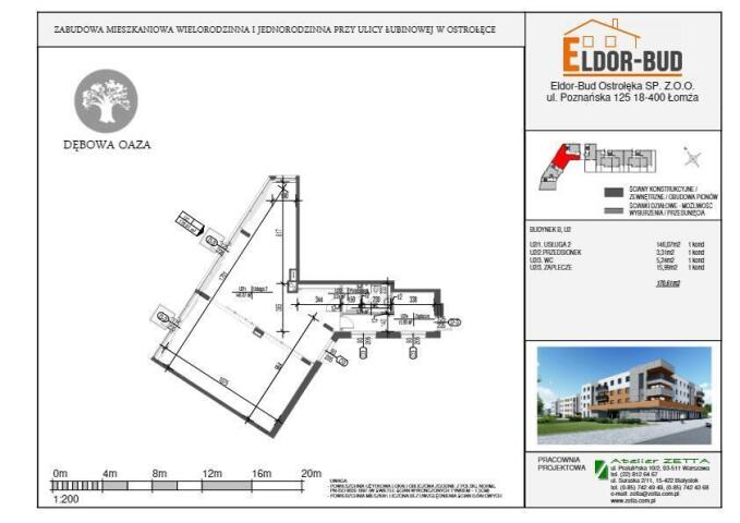 Biuro 71,62 m², oferta nr , 1721, Ostrołęka, Łubinowa-idx