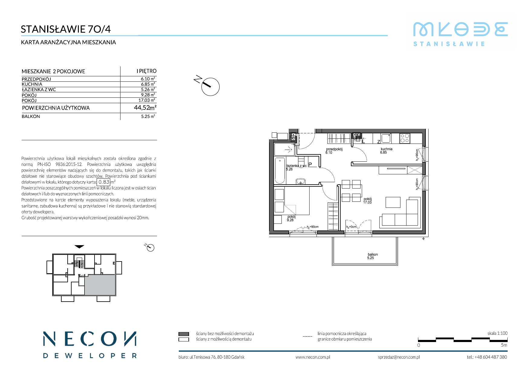 Mieszkanie 44,52 m², piętro 1, oferta nr B14_4, Młode Stanisławie, Stanisławie-idx