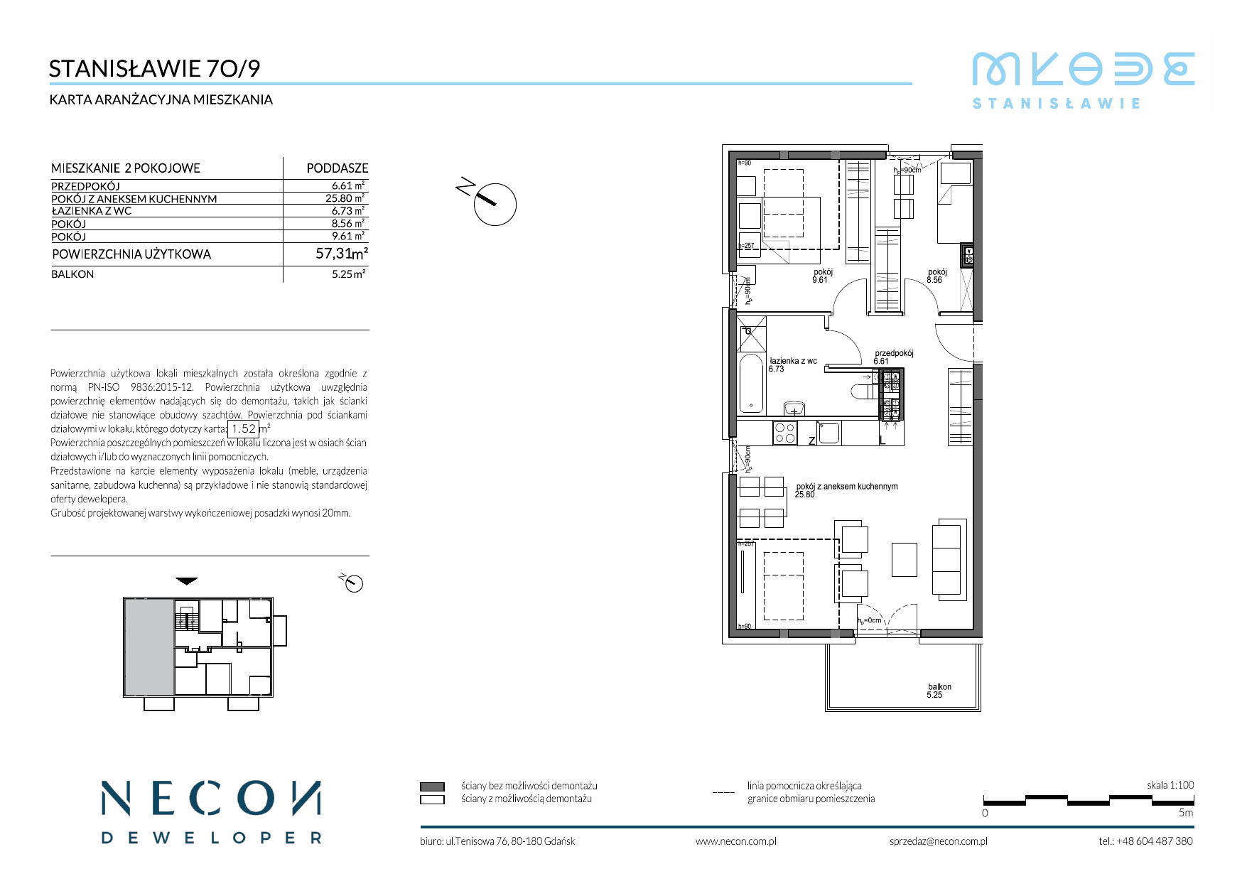 Mieszkanie 57,31 m², piętro 2, oferta nr B14_9, Młode Stanisławie, Stanisławie-idx