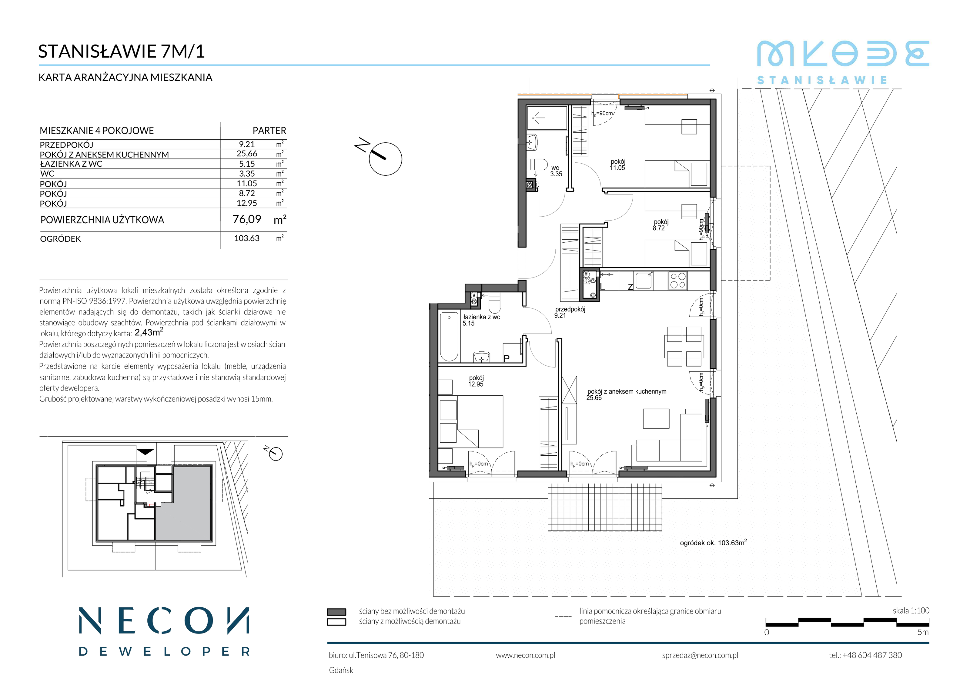 Mieszkanie 76,09 m², parter, oferta nr B12/1, Młode Stanisławie, Stanisławie-idx