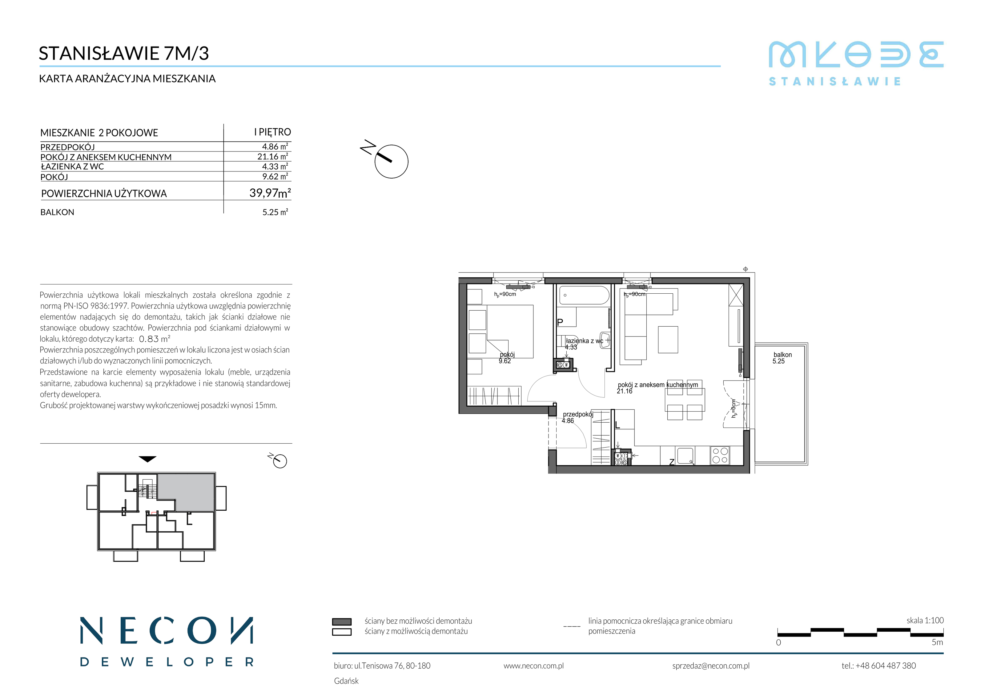 Mieszkanie 39,97 m², piętro 1, oferta nr B12/3, Młode Stanisławie, Stanisławie-idx