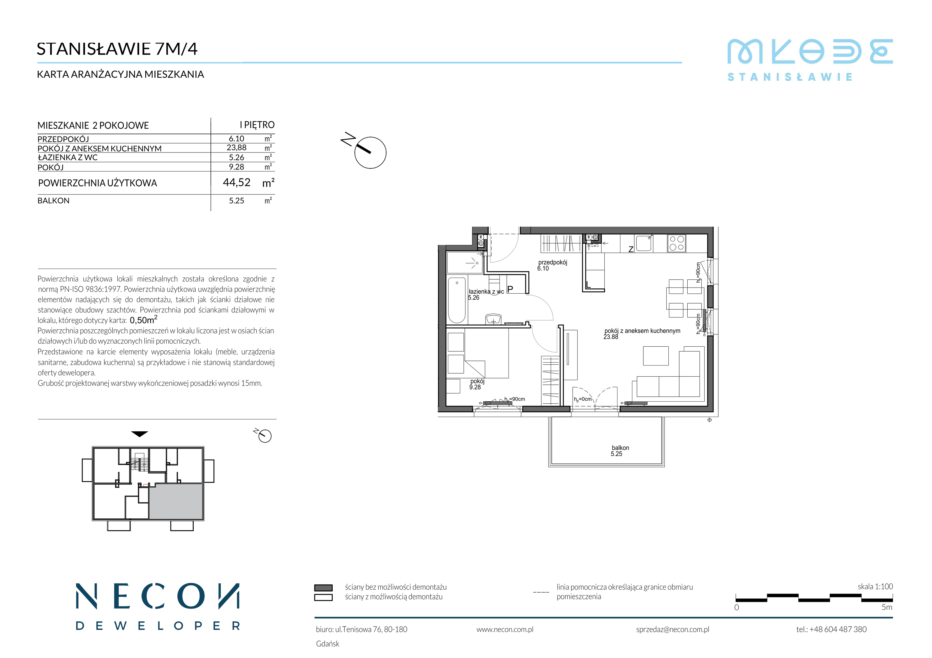 Mieszkanie 44,52 m², piętro 1, oferta nr B12/4, Młode Stanisławie, Stanisławie-idx