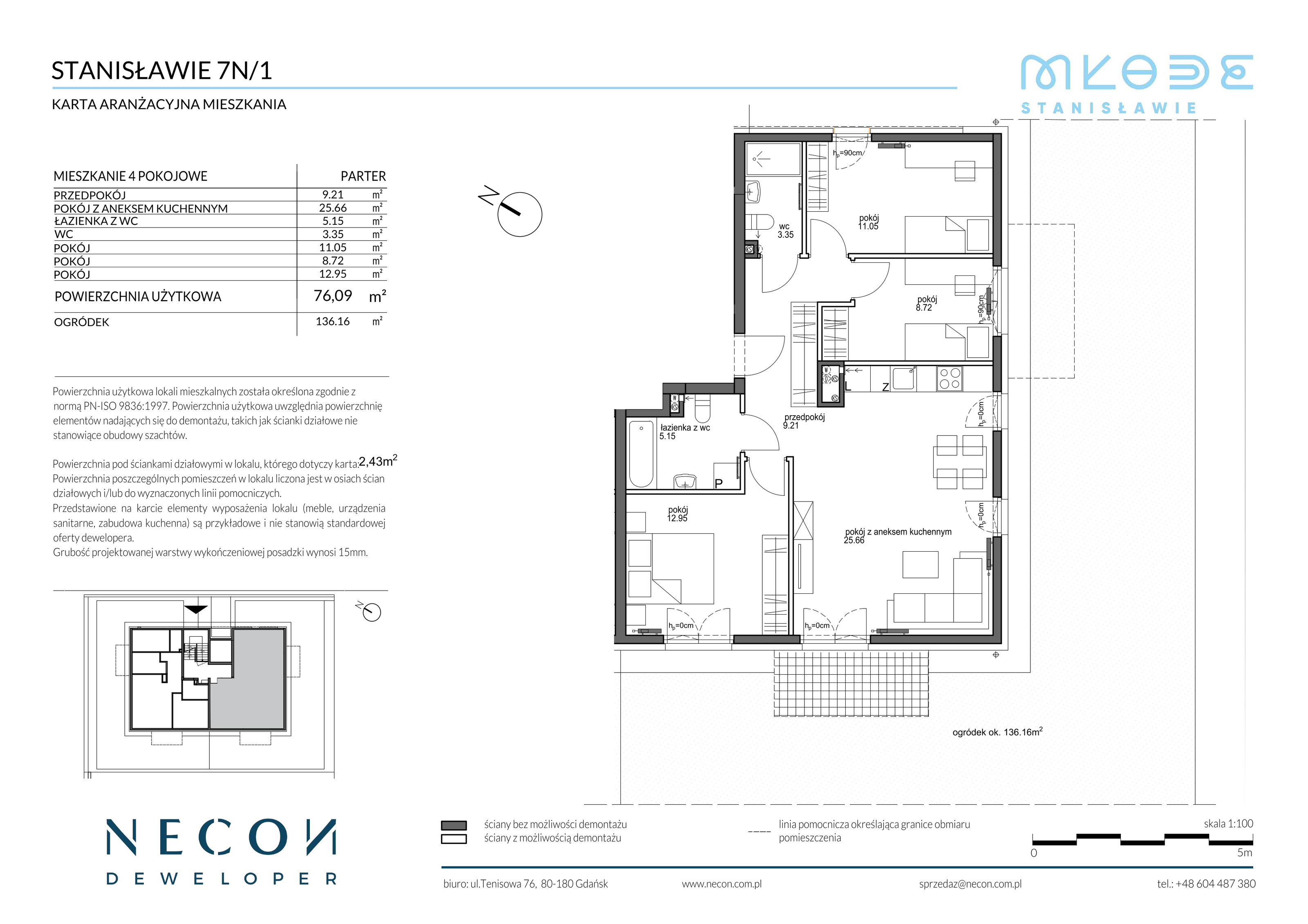 Mieszkanie 76,09 m², parter, oferta nr B13/1, Młode Stanisławie, Stanisławie-idx