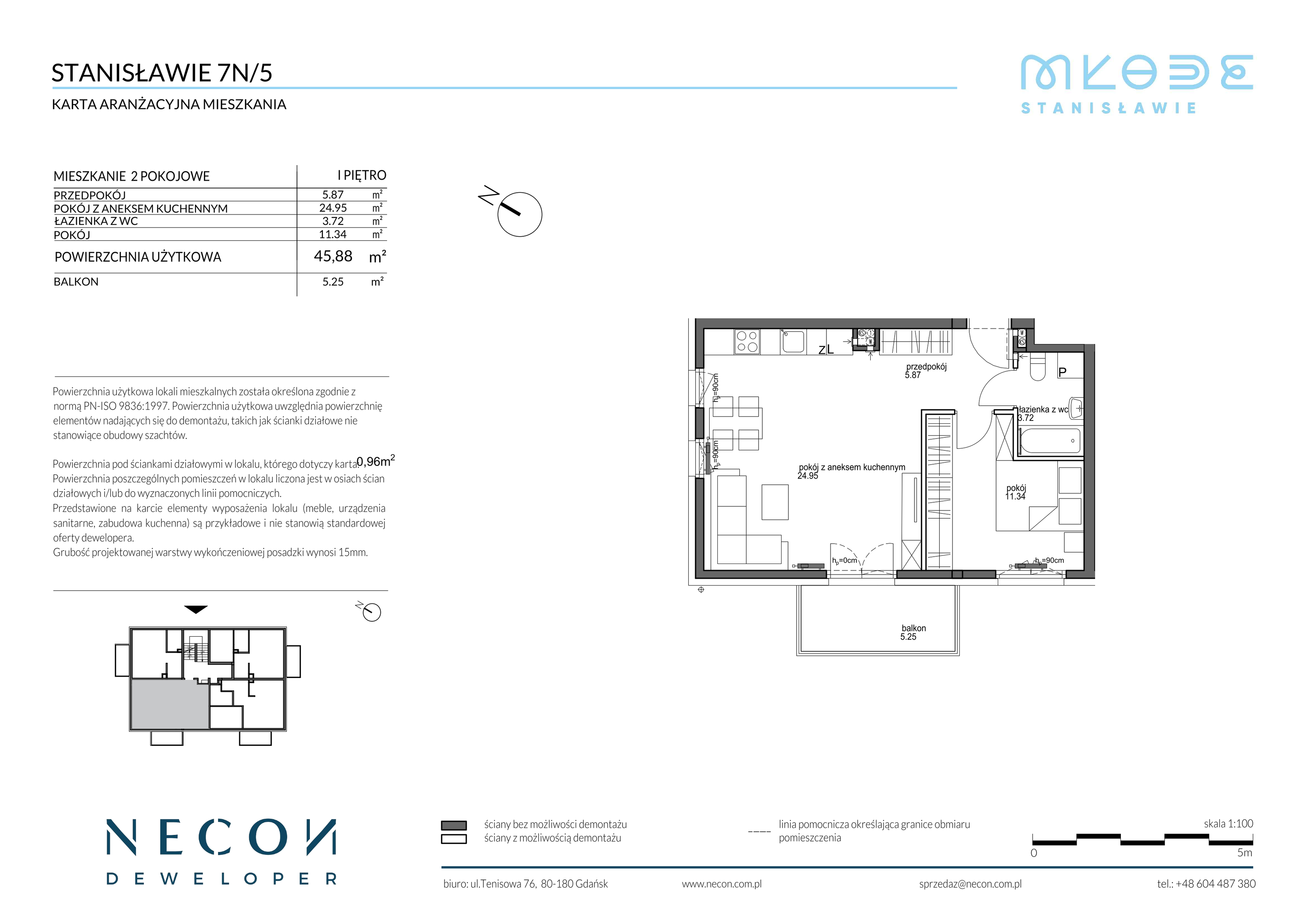 Mieszkanie 45,88 m², piętro 1, oferta nr B13/5, Młode Stanisławie, Stanisławie-idx