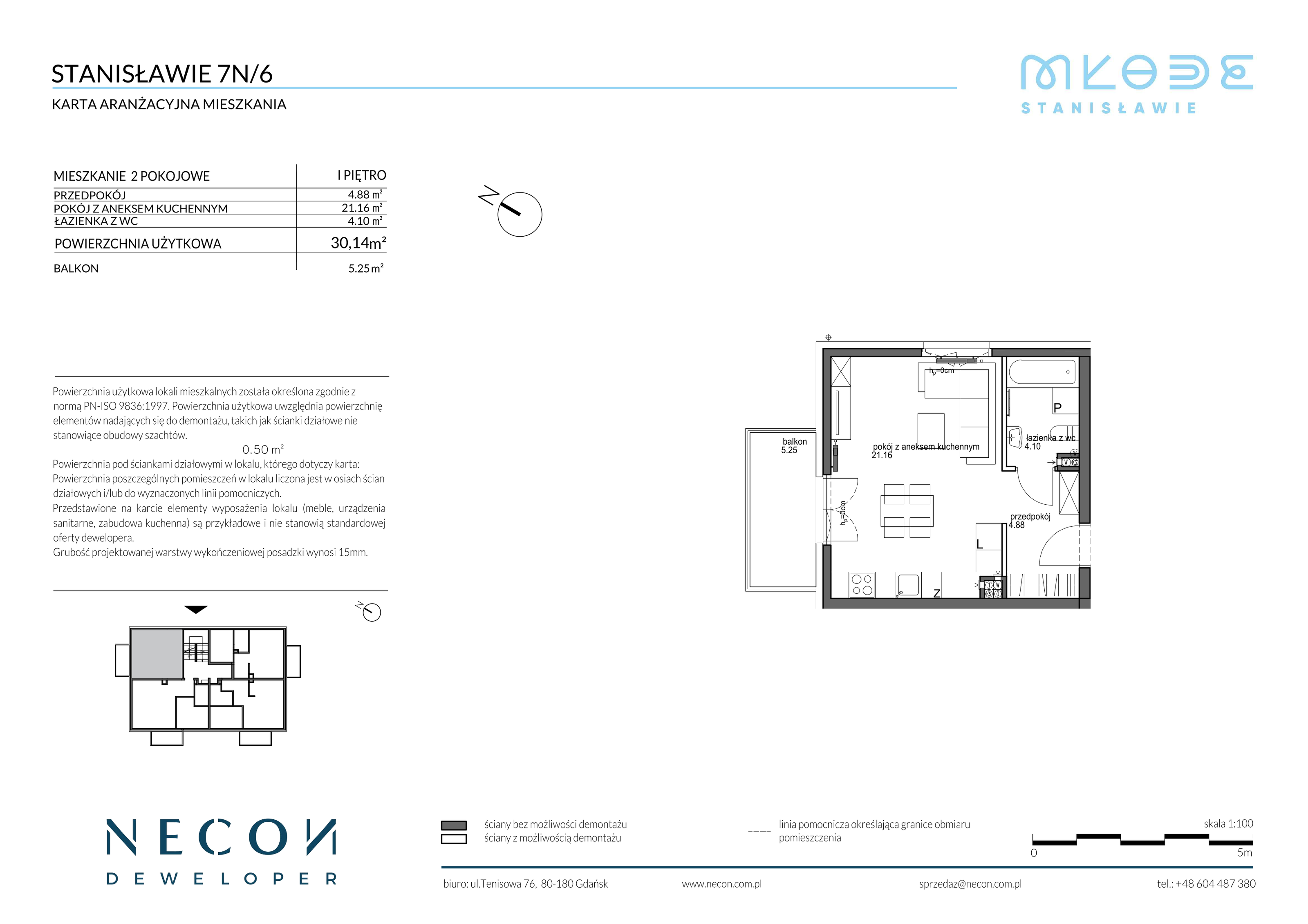 Mieszkanie 30,14 m², piętro 1, oferta nr B13/6, Młode Stanisławie, Stanisławie-idx