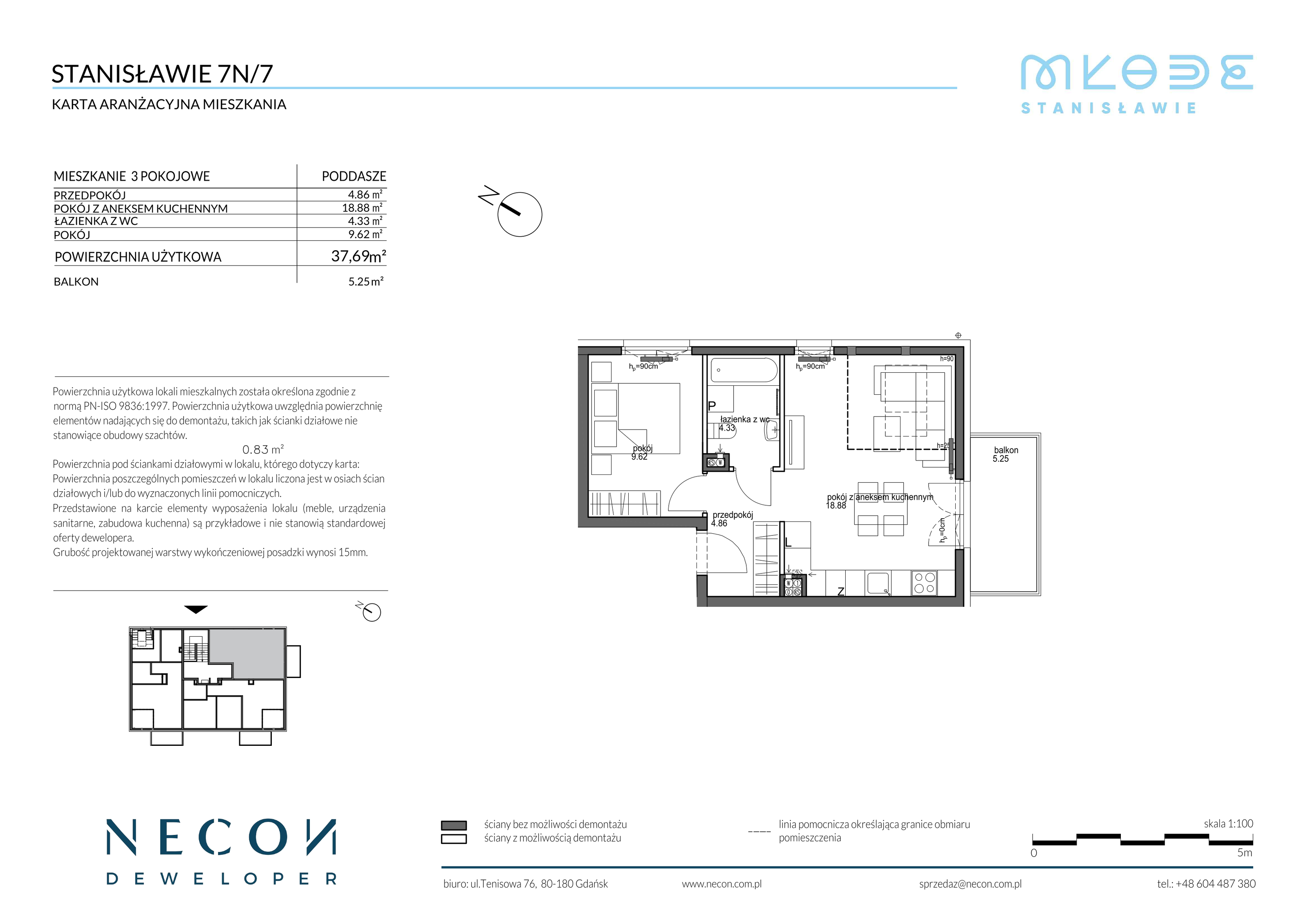 Mieszkanie 37,69 m², piętro 2, oferta nr B13/7, Młode Stanisławie, Stanisławie-idx