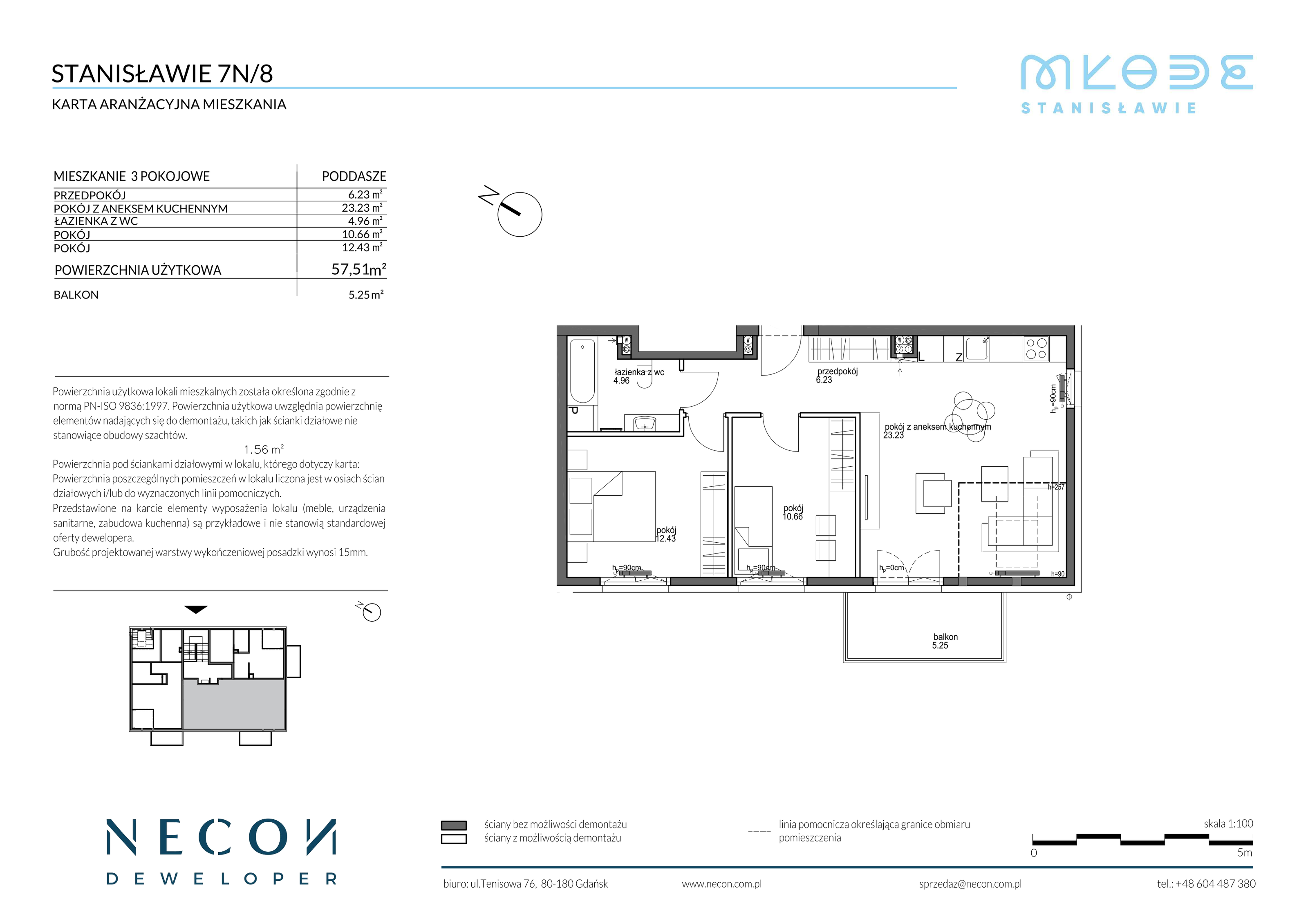 Mieszkanie 57,51 m², piętro 2, oferta nr B13/8, Młode Stanisławie, Stanisławie-idx