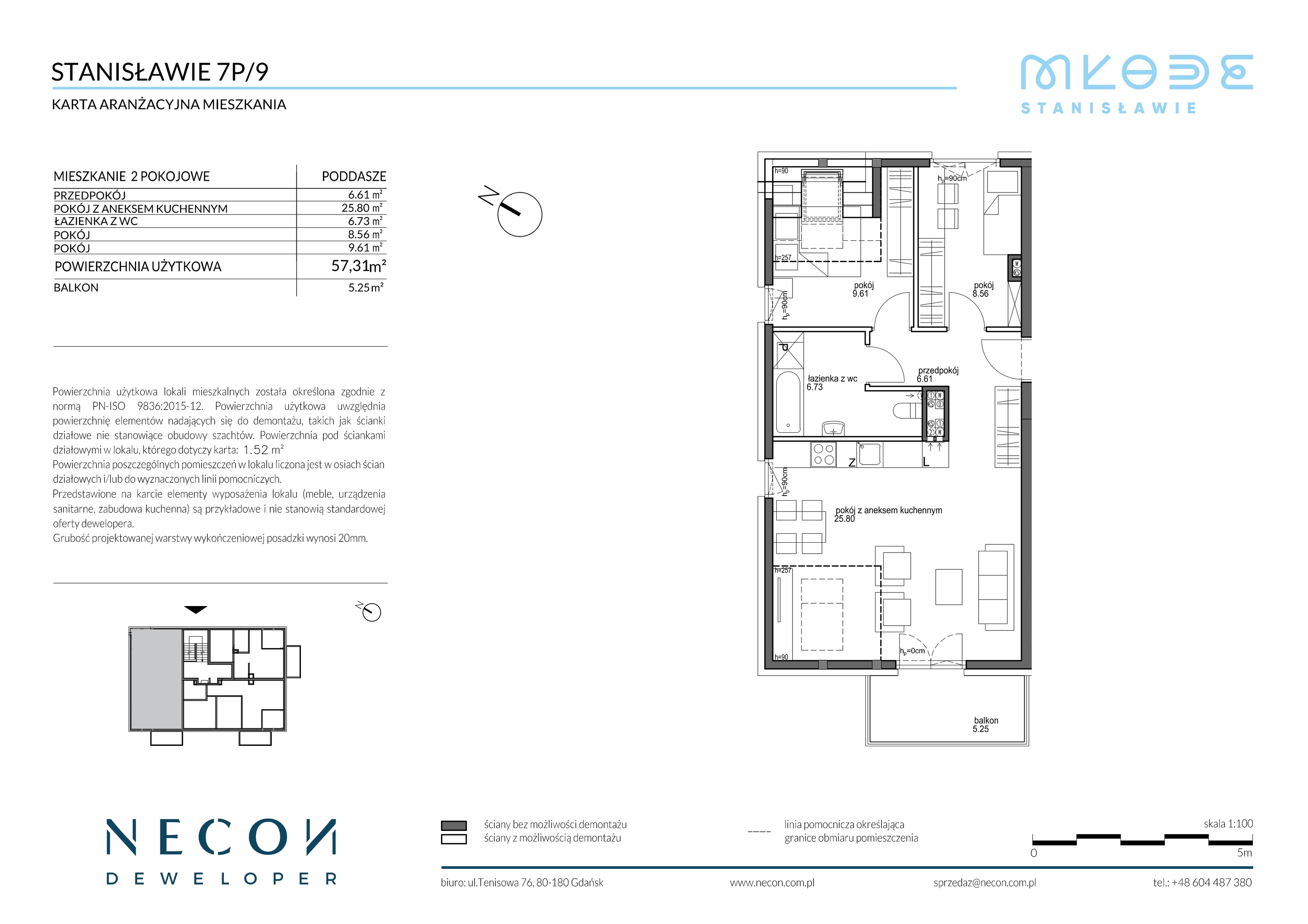 Mieszkanie 57,31 m², piętro 2, oferta nr B15_9, Młode Stanisławie, Stanisławie-idx