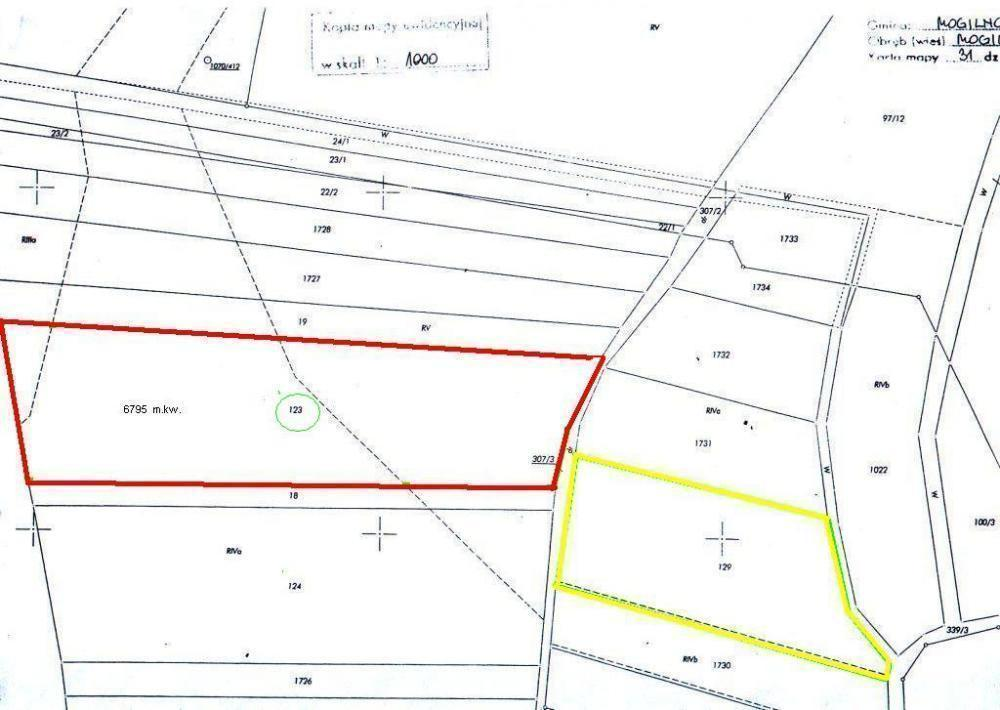 Działka 6 795,00 m², oferta nr , 18356, Mogilno-idx