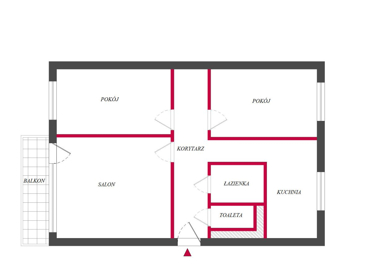 Mieszkanie 57,00 m², piętro 4, oferta nr , TC917820, Łódź, Franciszkańska-idx