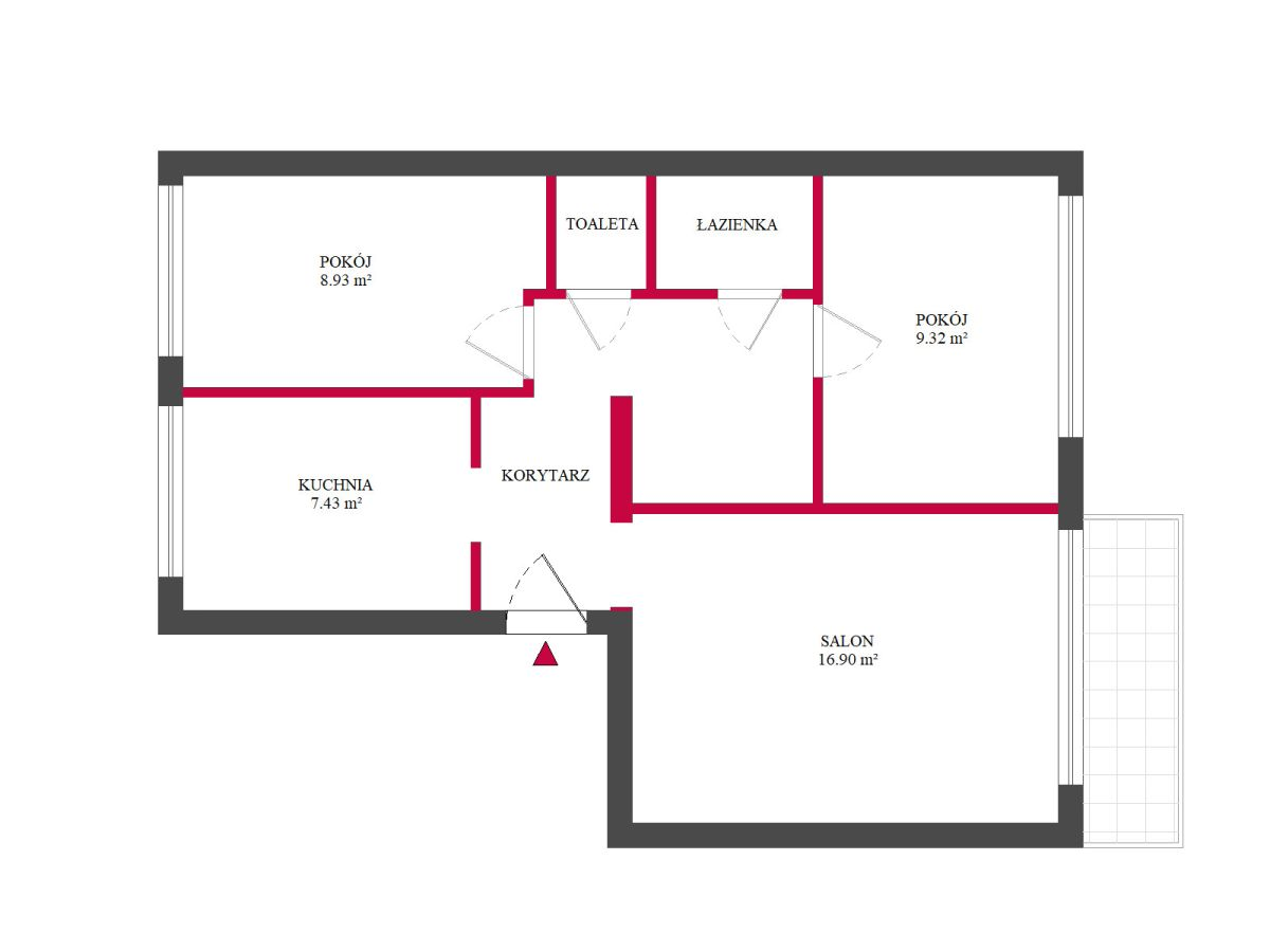 Mieszkanie 54,00 m², piętro 9, oferta nr , TC731455, Łódź, Górna, Górna, Maurycego Mochnackiego-idx