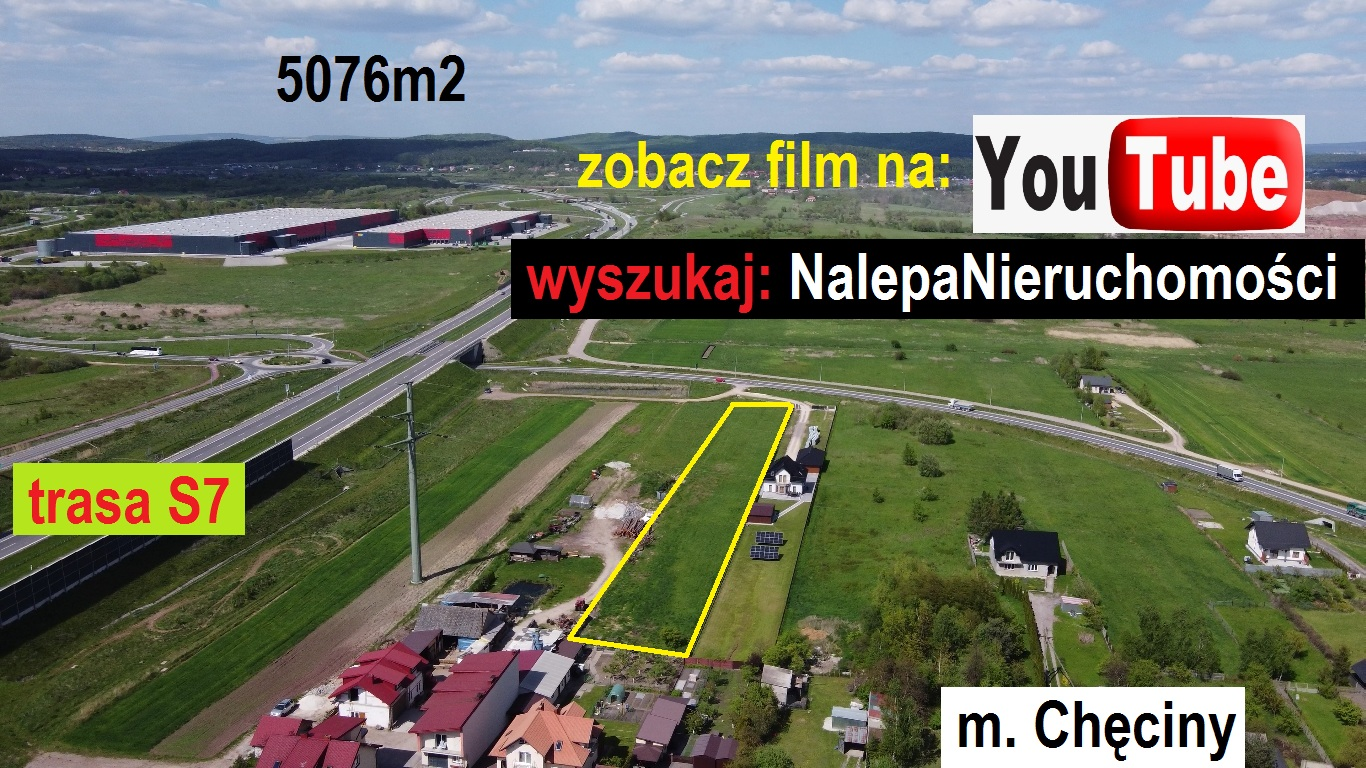 Działka 5 076,00 m², oferta nr , 9615663, Chęciny-idx