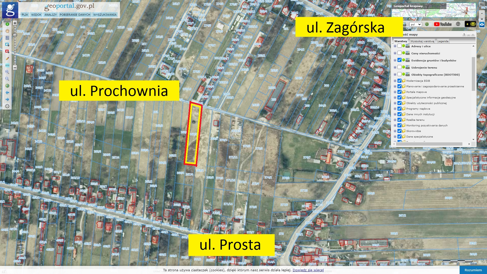 Działka 2 389,00 m², oferta nr , 9892890, Kielce, Prochownia-idx