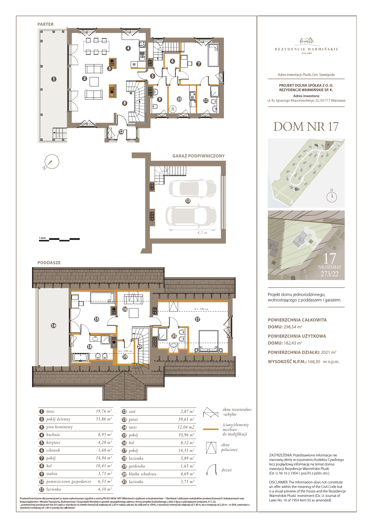 Dom i rezydencja 182,43 m², oferta nr 17, Rezydencje Warmińskie, Pluski, ul. Polna-idx