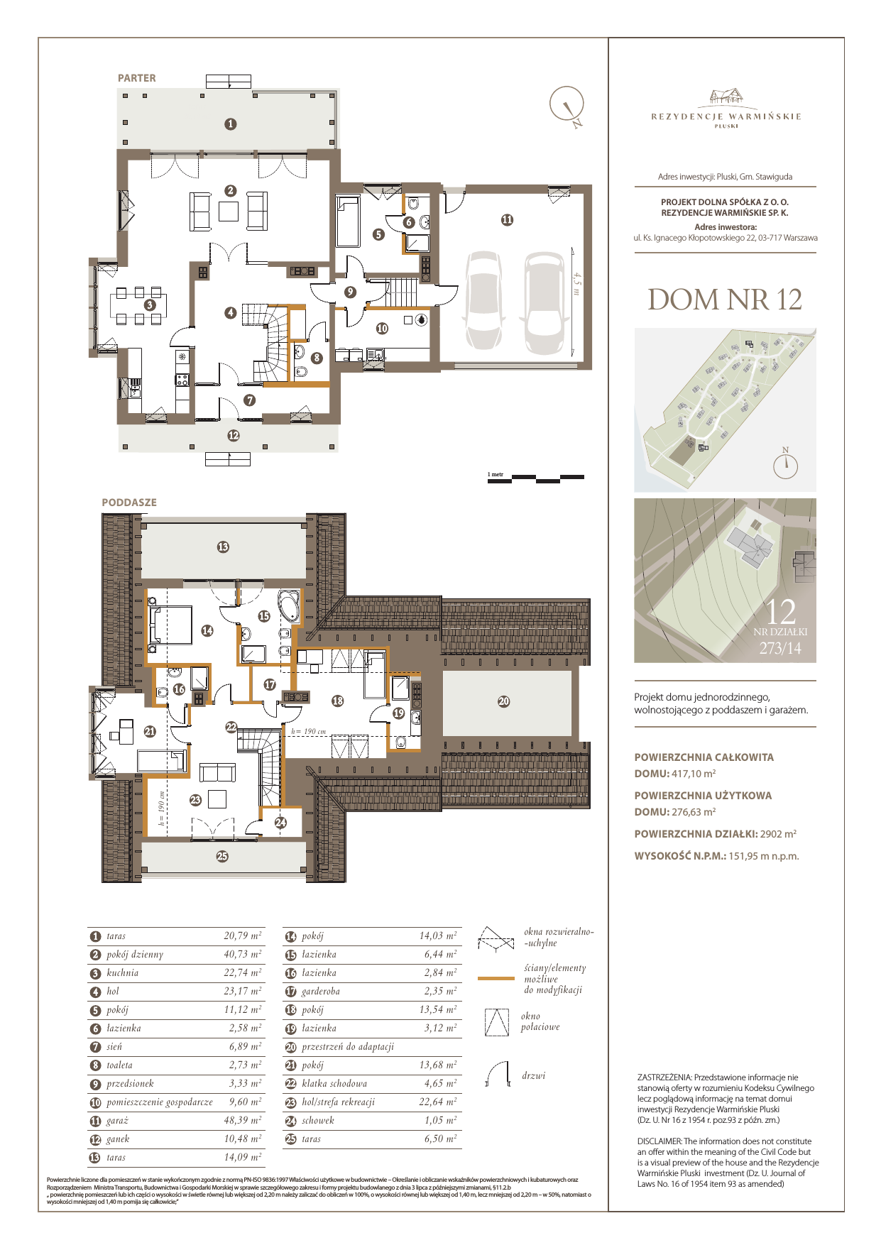 Dom 276,63 m², oferta nr 12, Rezydencje Warmińskie, Pluski, ul. Polna-idx