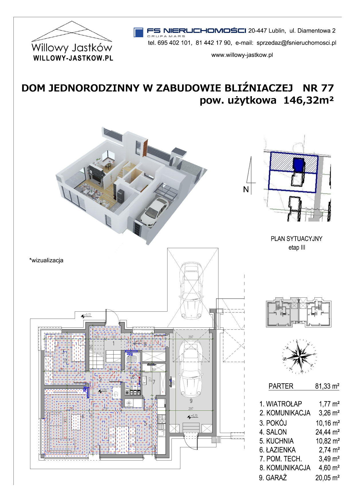 Dom 146,32 m², oferta nr 77, Osiedle Willowy Jastków, Jastków, Jastków 8-idx