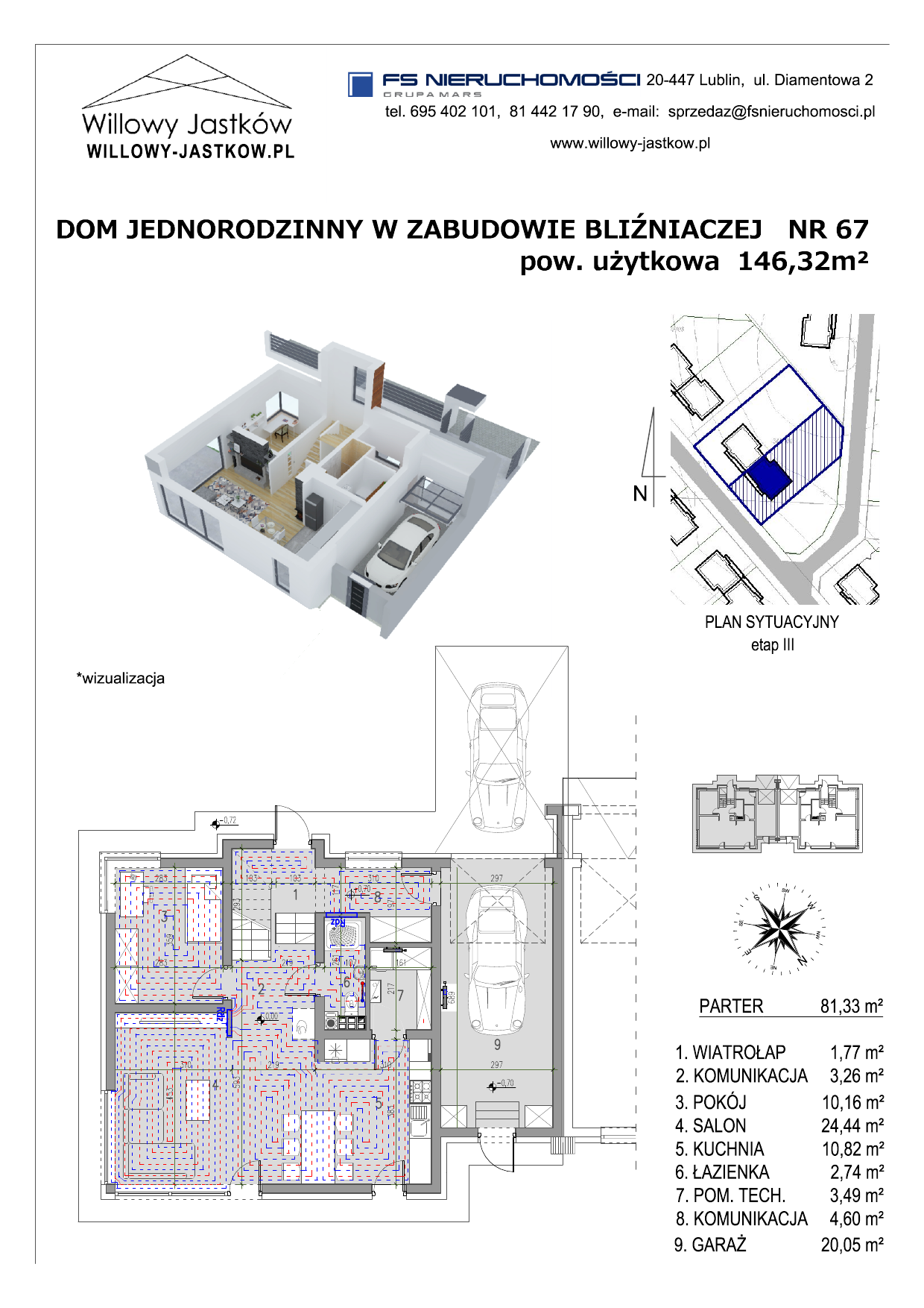 Dom 146,32 m², oferta nr 67, Osiedle Willowy Jastków, Jastków, Jastków 8-idx