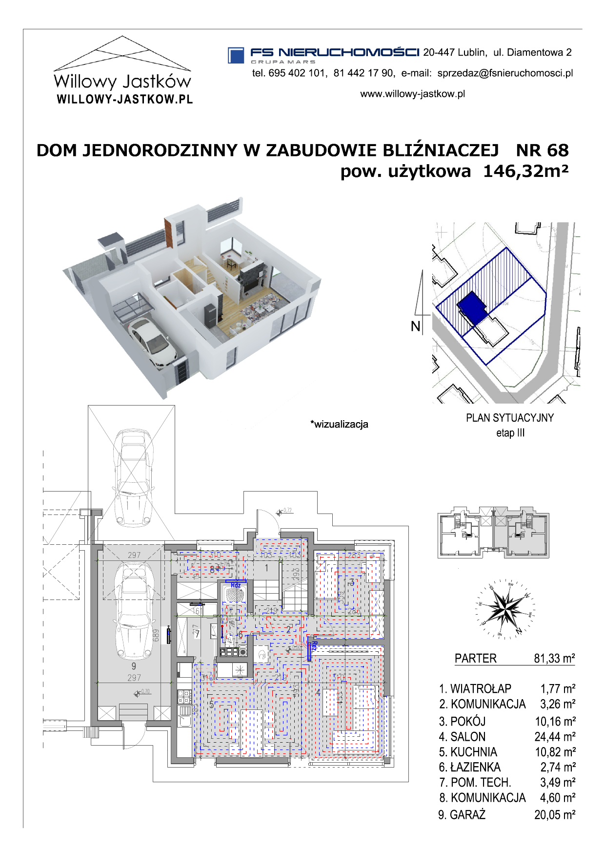 Dom 146,32 m², oferta nr 68, Osiedle Willowy Jastków, Jastków, Jastków 8-idx