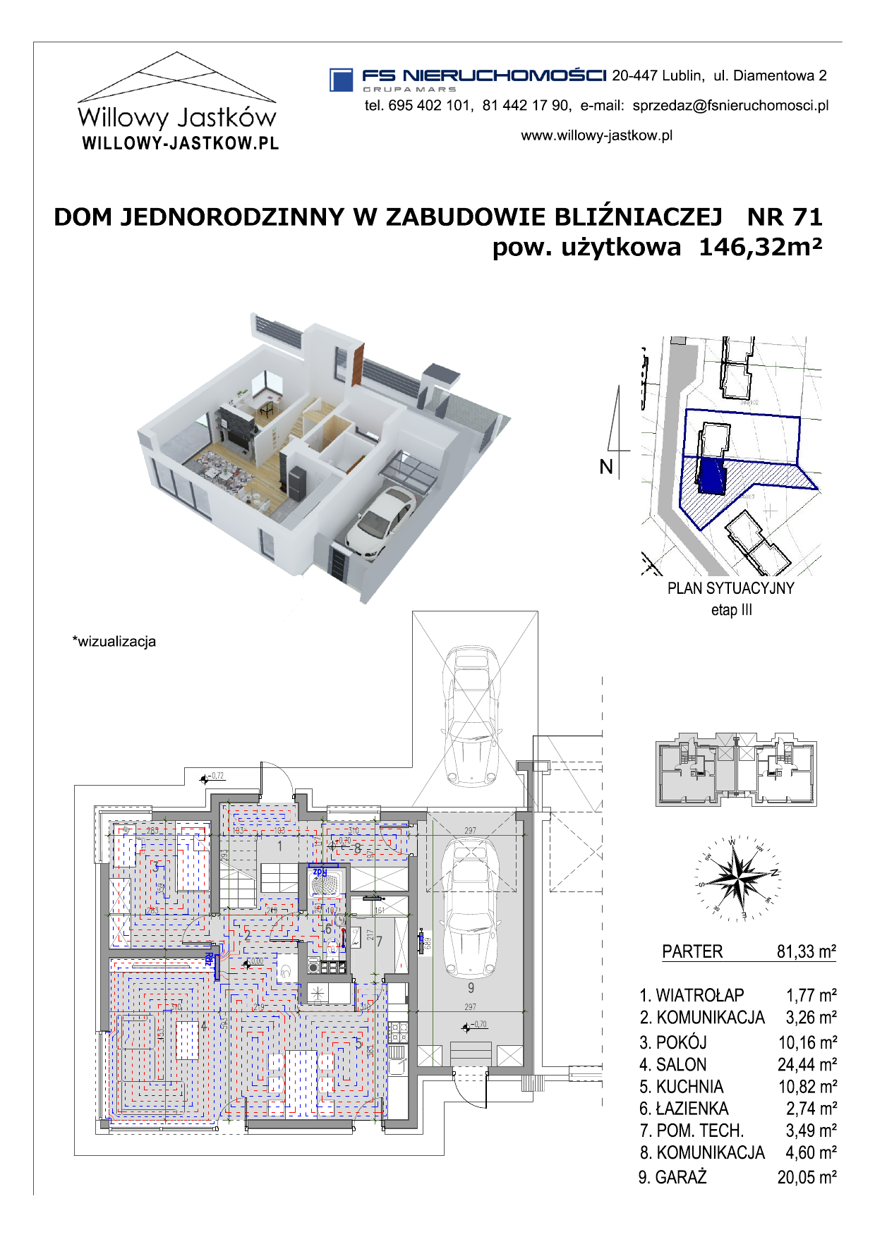 Dom 146,32 m², oferta nr 71, Osiedle Willowy Jastków, Jastków, Jastków 8-idx