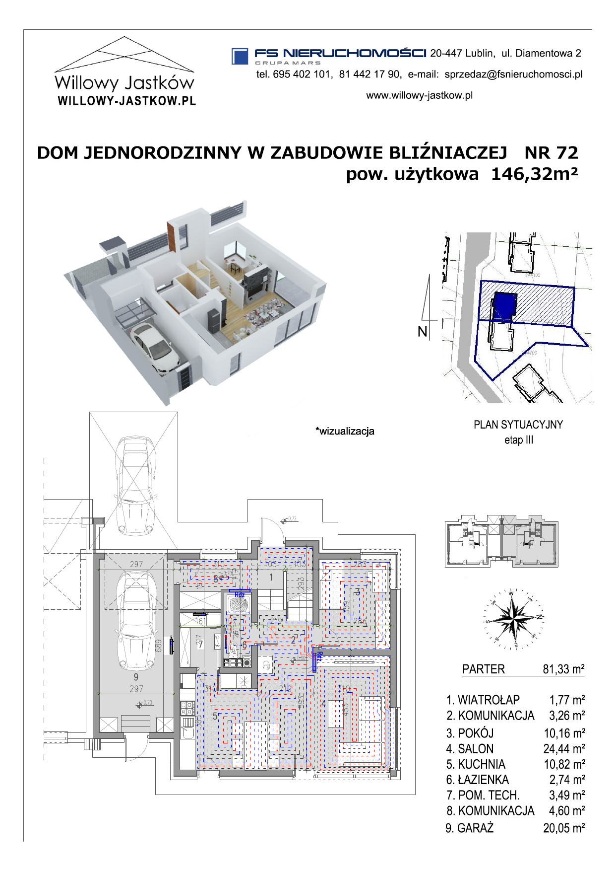 Dom 146,32 m², oferta nr 72, Osiedle Willowy Jastków, Jastków, Jastków 8-idx