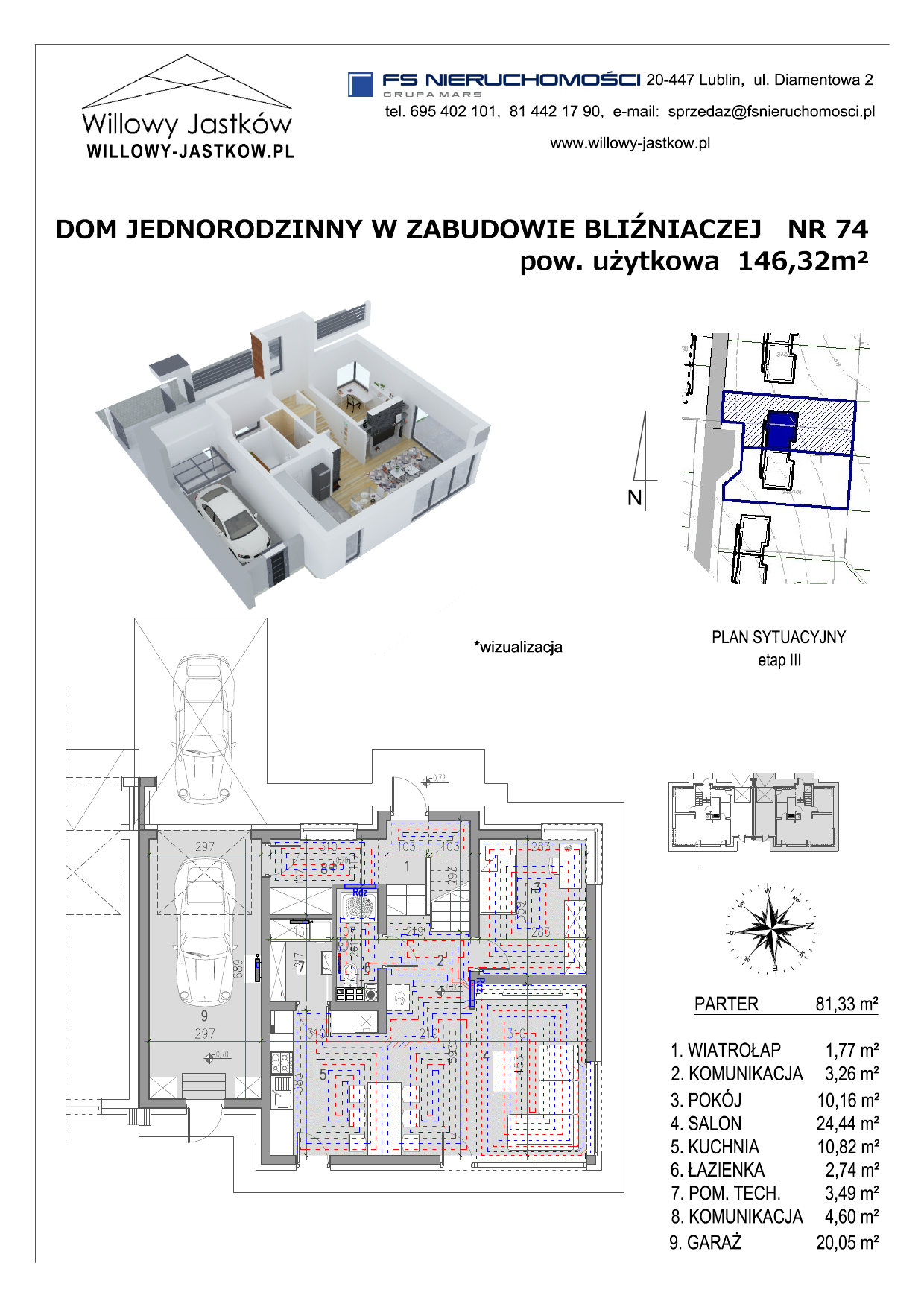 Dom 146,32 m², oferta nr 74, Osiedle Willowy Jastków, Jastków, Jastków 8-idx