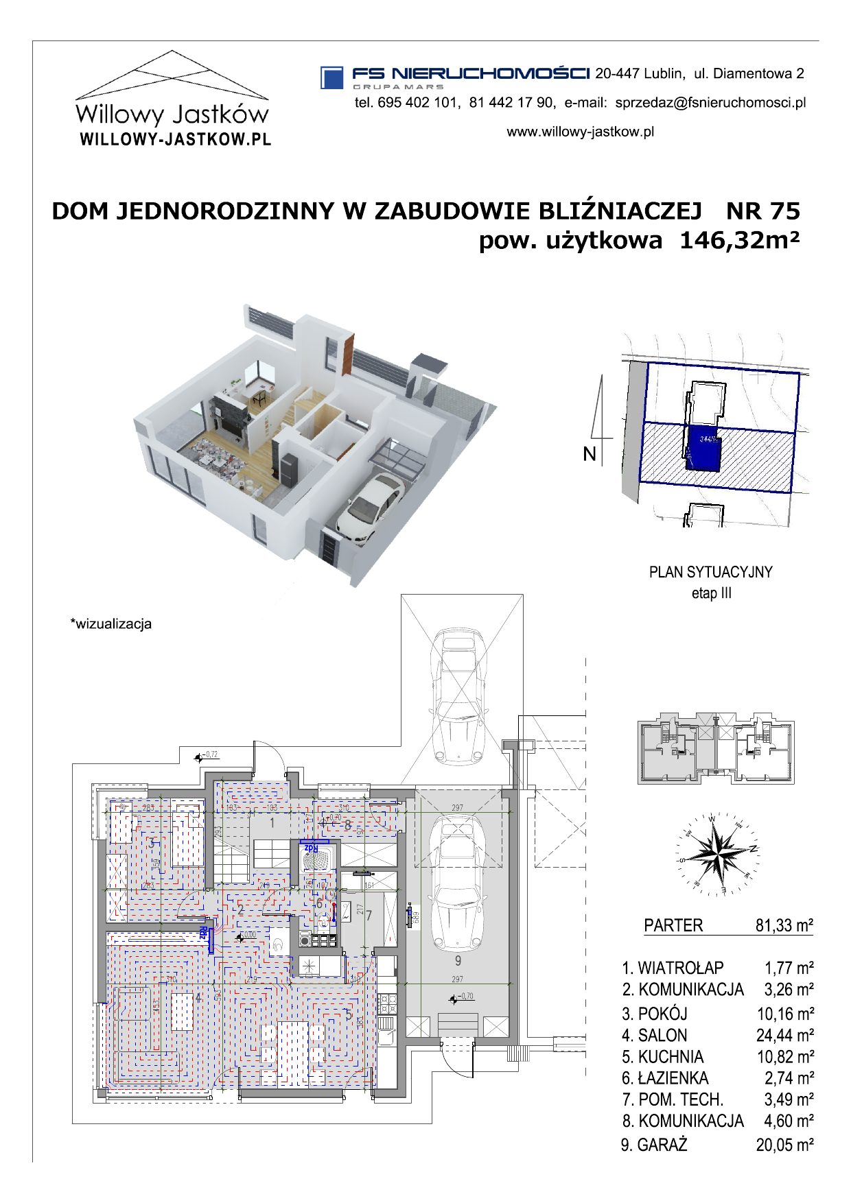 Dom 146,32 m², oferta nr 75, Osiedle Willowy Jastków, Jastków, Jastków 8-idx