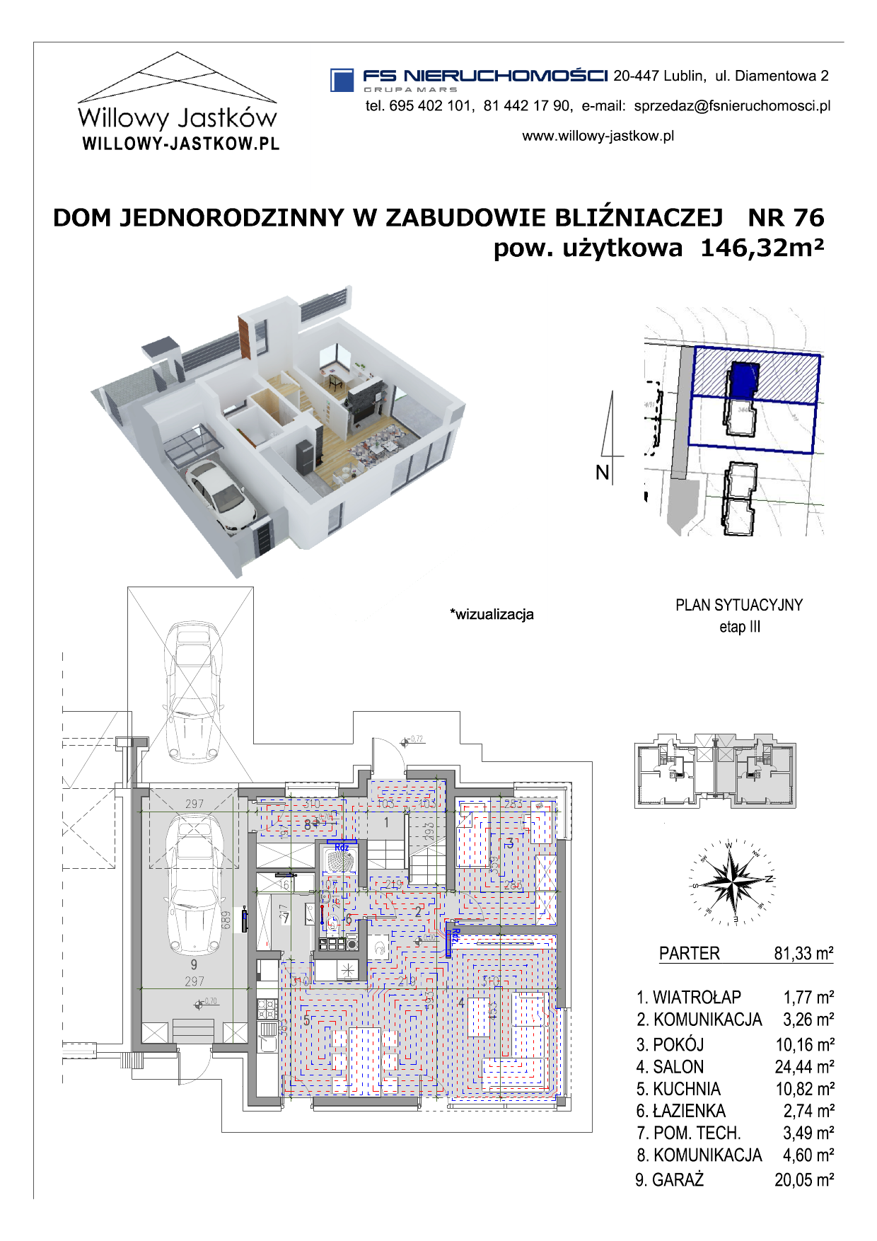 Dom 146,32 m², oferta nr 76, Osiedle Willowy Jastków, Jastków, Jastków 8-idx