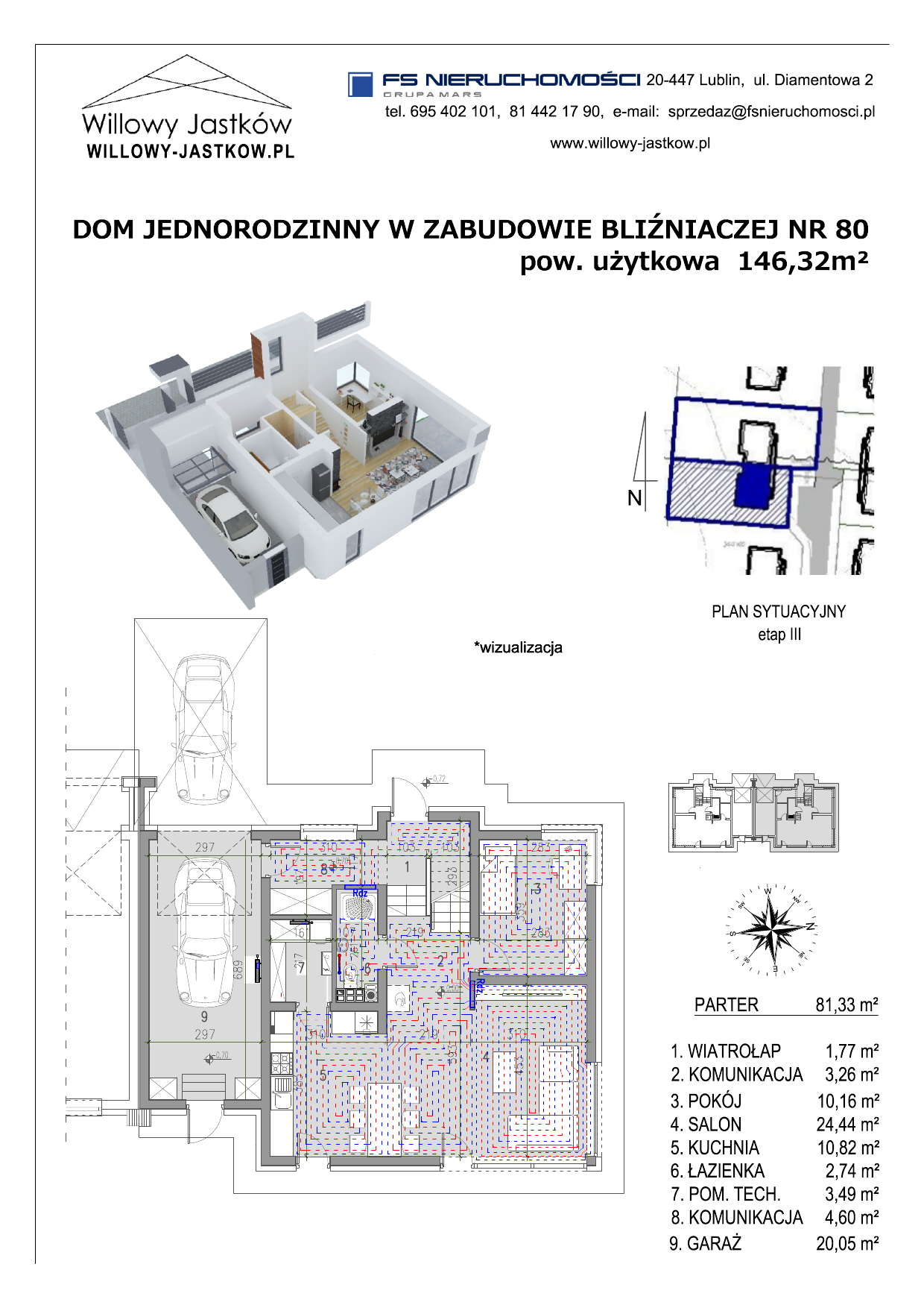 Dom 146,32 m², oferta nr 80, Osiedle Willowy Jastków, Jastków, Jastków 8-idx