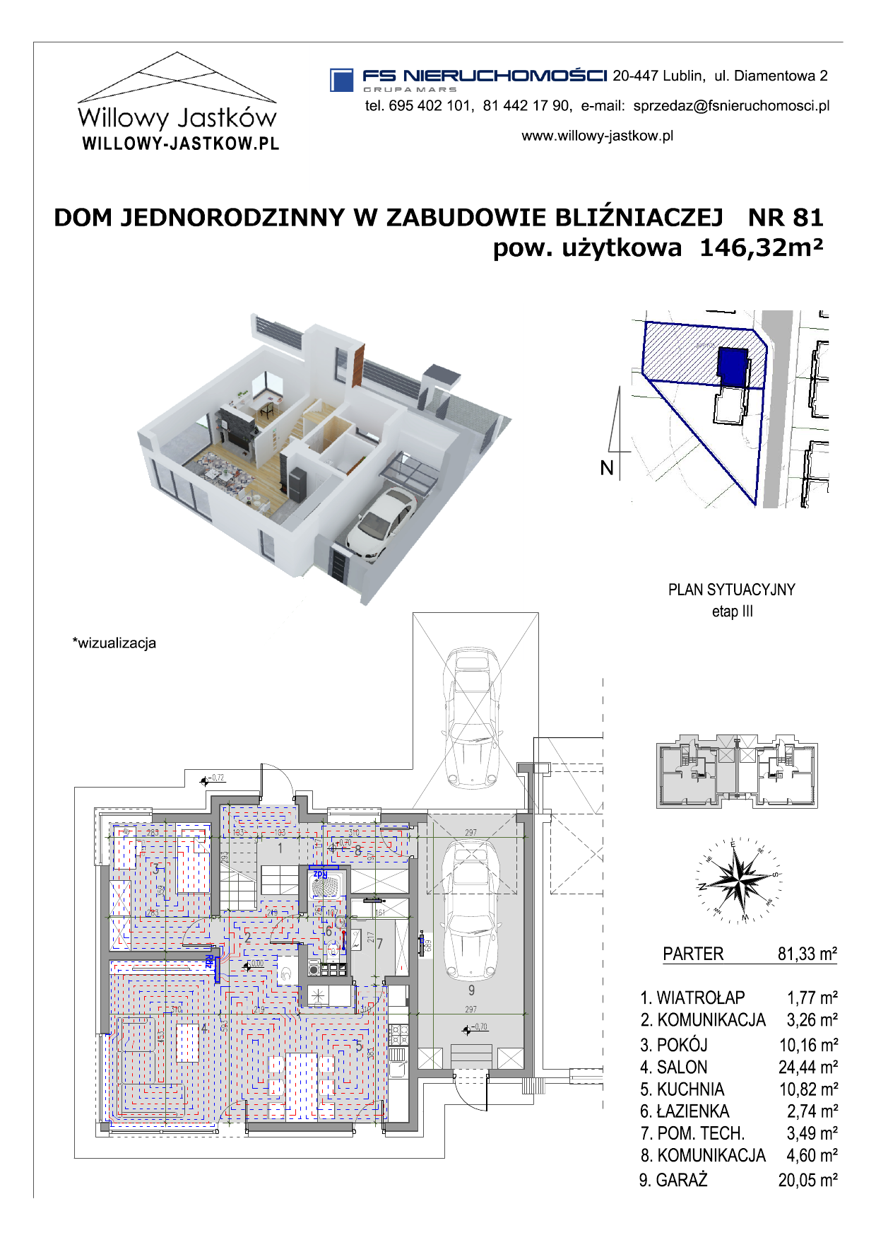 Dom 146,32 m², oferta nr 81, Osiedle Willowy Jastków, Jastków, Jastków 8-idx