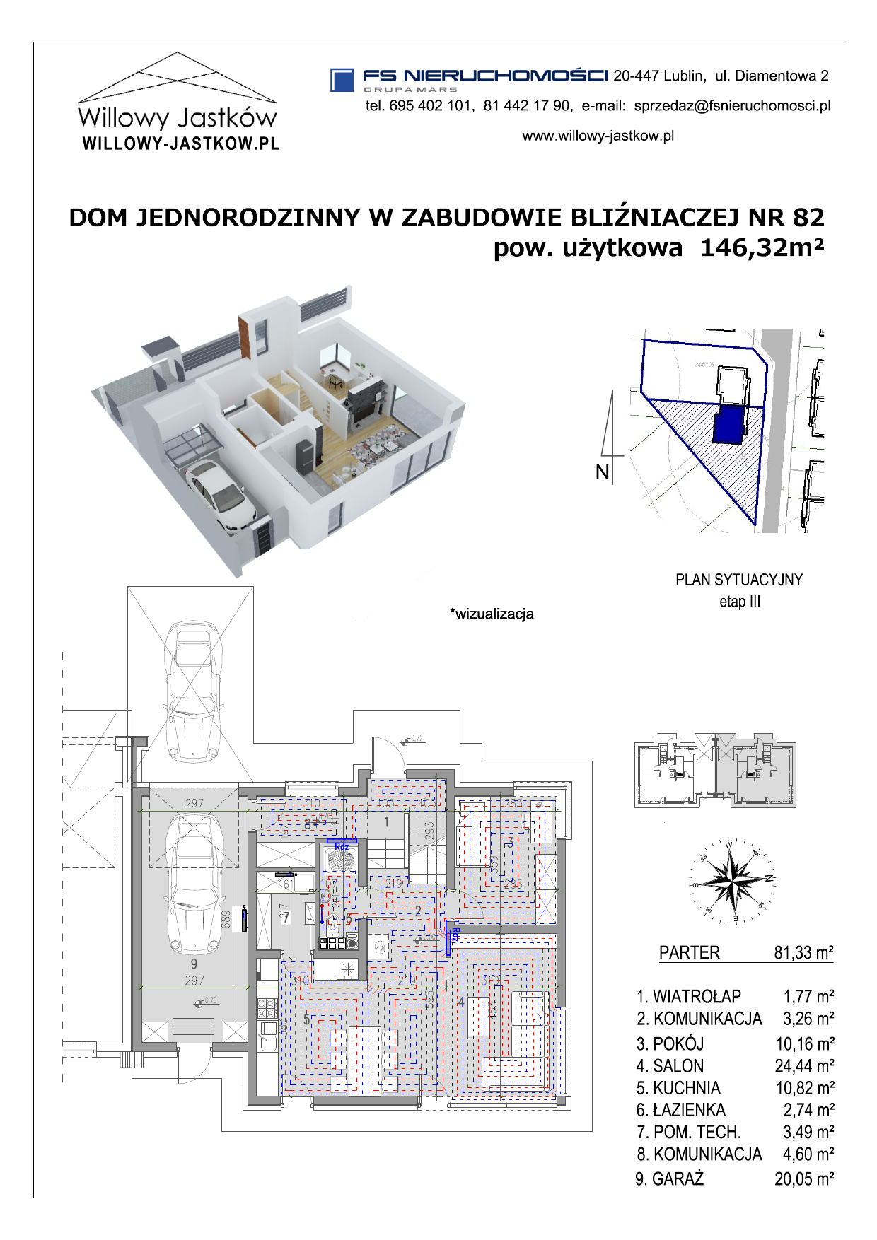 Dom 146,32 m², oferta nr 82, Osiedle Willowy Jastków, Jastków, Jastków 8-idx