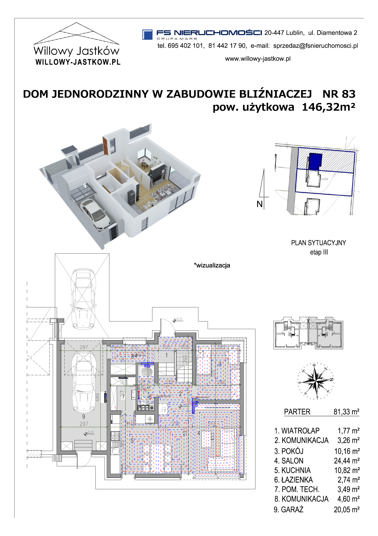 Dom 146,32 m², oferta nr 83, Osiedle Willowy Jastków, Jastków, Jastków 8-idx