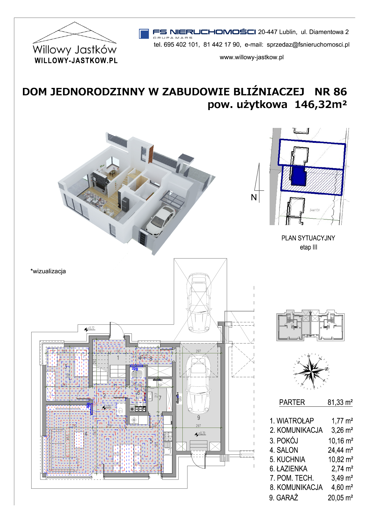 Dom 146,32 m², oferta nr 86, Osiedle Willowy Jastków, Jastków, Jastków 8-idx