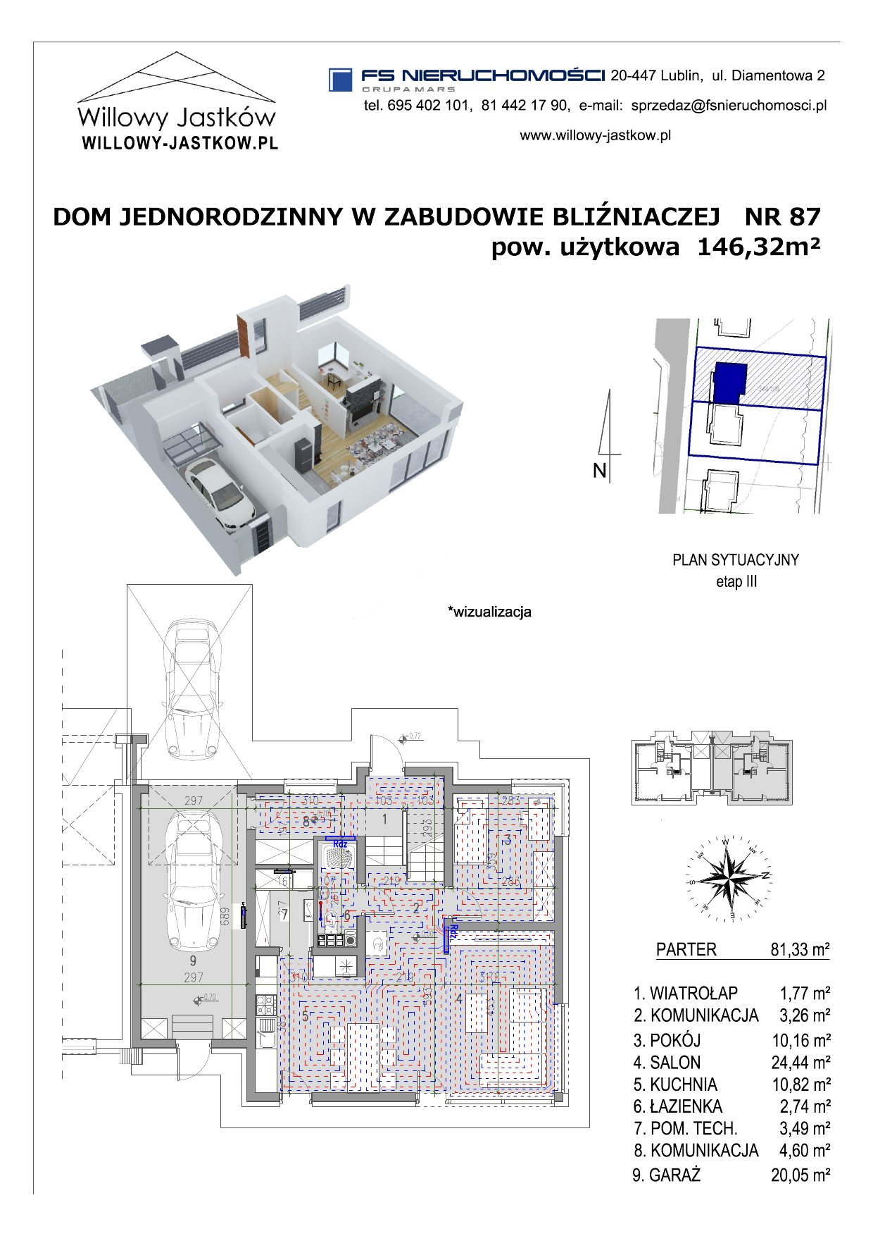 Dom 146,32 m², oferta nr 87, Osiedle Willowy Jastków, Jastków, Jastków 8-idx